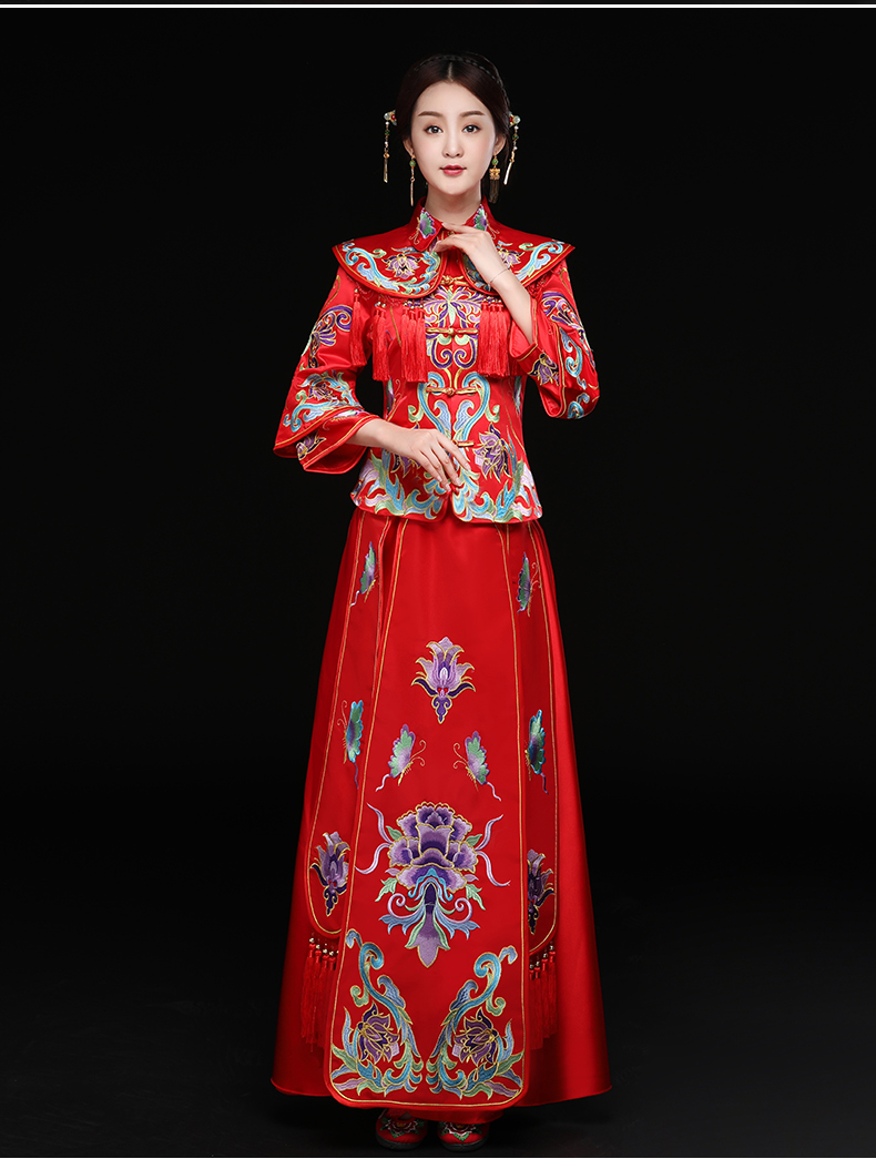 龍鳳褂新娘禮服，結(jié)婚禮服中式禮服