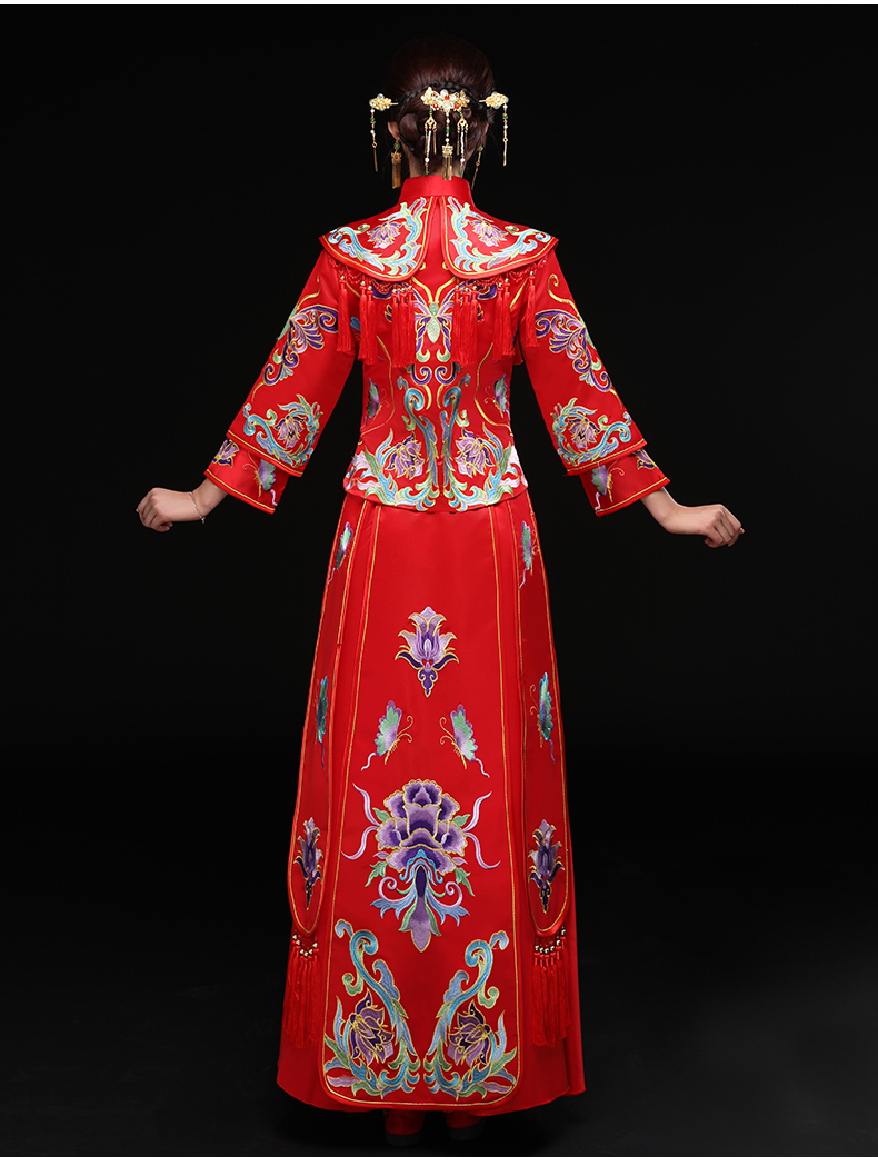 龍鳳褂新娘禮服，結(jié)婚禮服中式禮服