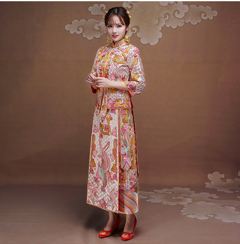 復古時尚中式禮服，唯美家佳樂文學新娘禮服