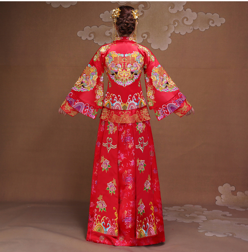 雙喜秀禾服，時(shí)尚復(fù)古新娘中式禮服