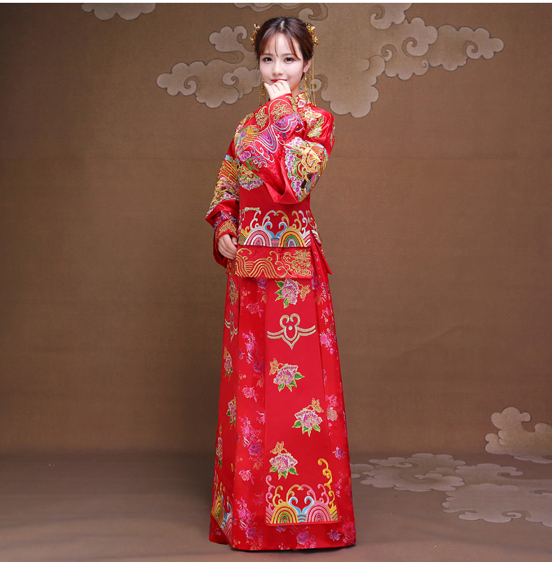 雙喜秀禾服，時(shí)尚復(fù)古新娘中式禮服