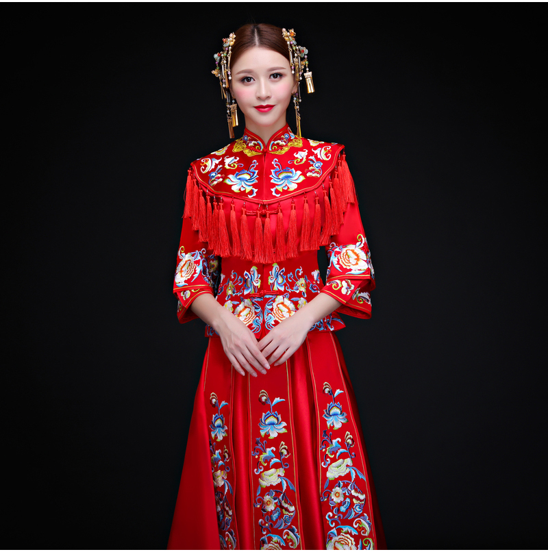 古典時尚中式禮服，家佳樂文學新娘禮服