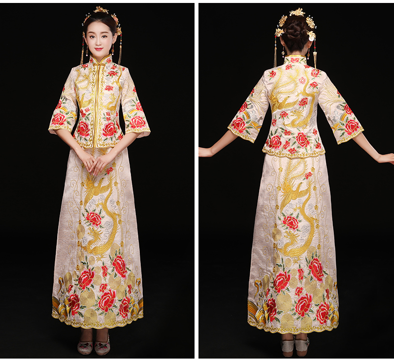 中式秀禾禮服，復(fù)古潮流新娘禮服