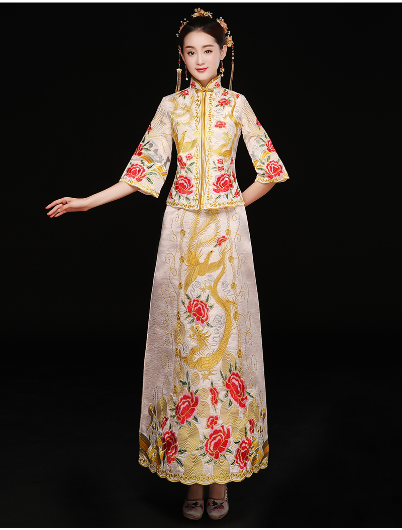 中式秀禾禮服，復(fù)古潮流新娘禮服