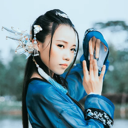 人魚傳說妖艷頭像，唯美古風女子頭像