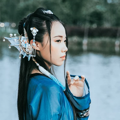 人魚傳說妖艷頭像，唯美古風女子頭像