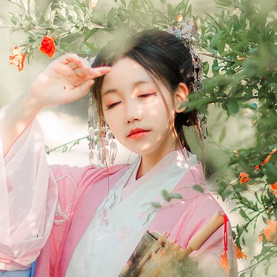 帶傘唯美可愛頭像，唯美古風(fēng)女子真人頭像