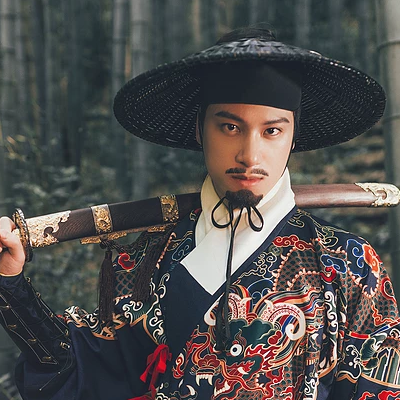 霸氣錦衣行帶刀頭像，唯美古風(fēng)男生真人頭像