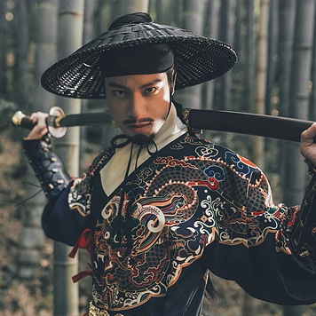 霸氣錦衣行帶刀頭像，唯美古風(fēng)男生真人頭像