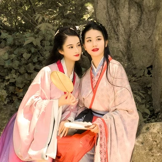 親密無間漢服古風頭像，唯美古風閨蜜頭像