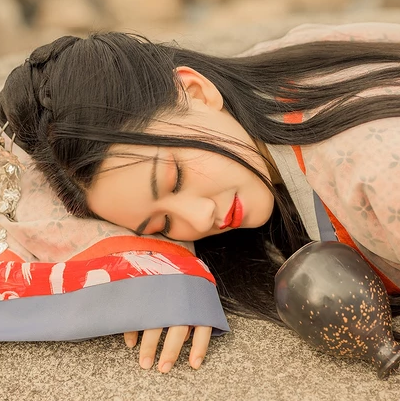 親密無間漢服古風頭像，唯美古風閨蜜頭像