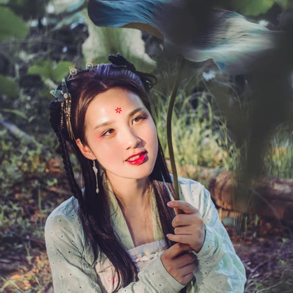 荷塘邊古風(fēng)頭像，唯美古風(fēng)閨蜜真人頭像