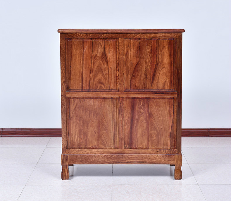 紅實(shí)木簡約五斗柜，仿古儲(chǔ)物中式柜子