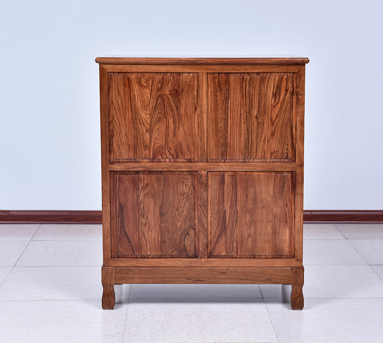 古典雕花五斗柜，仿古花梨木中式柜子