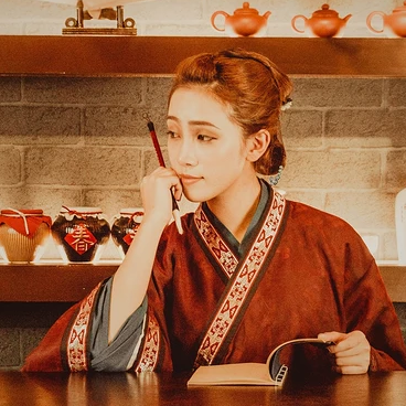 畫情唯美頭像，唯美古風(fēng)女子真人頭像