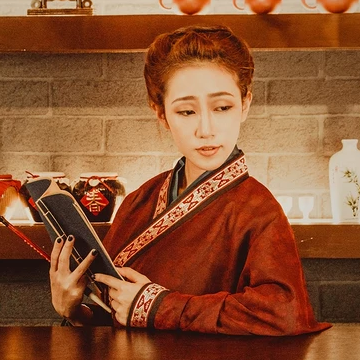 畫情唯美頭像，唯美古風(fēng)女子真人頭像