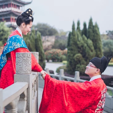 執(zhí)子之手與子偕老唯美頭像，唯美古風(fēng)情侶頭像