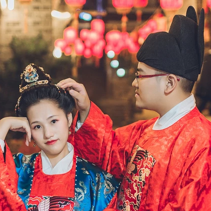 執(zhí)子之手與子偕老唯美頭像，唯美古風(fēng)情侶頭像