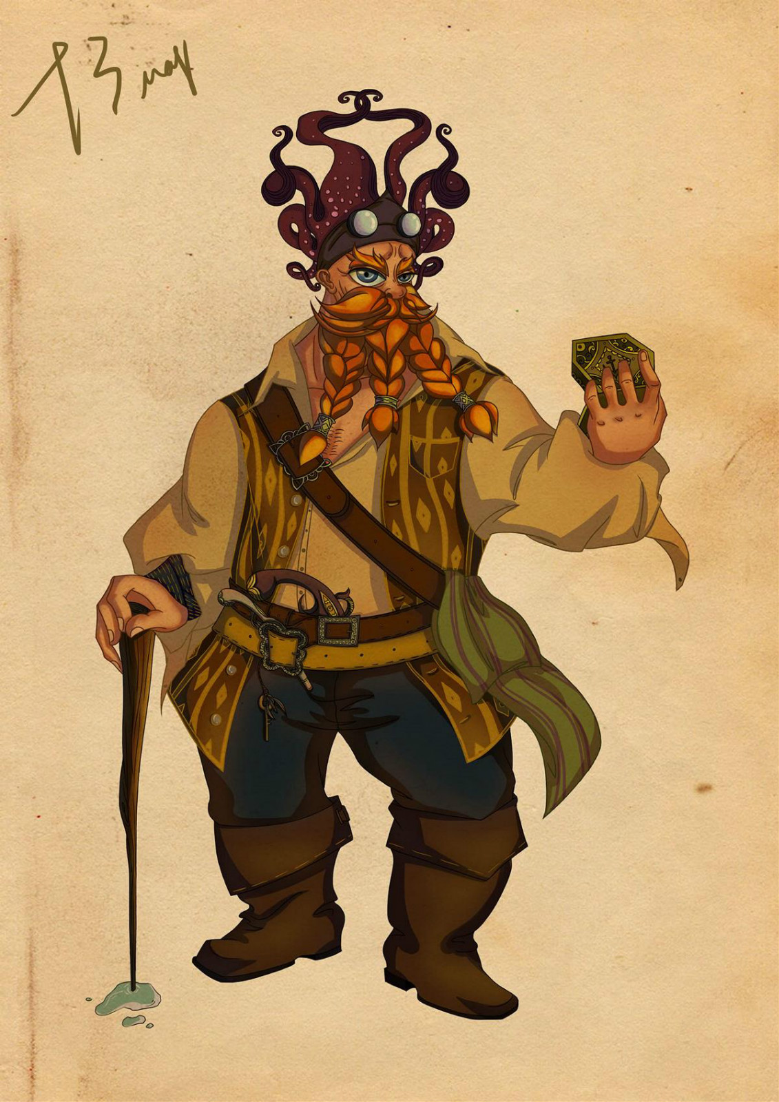 五款別樣風格卡通人物插畫設計