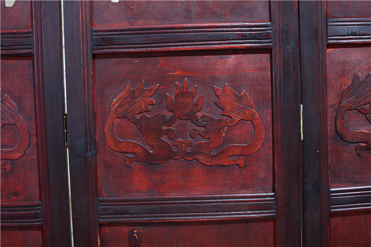 仿古實(shí)木屏風(fēng)隔斷，精美中式屏風(fēng)