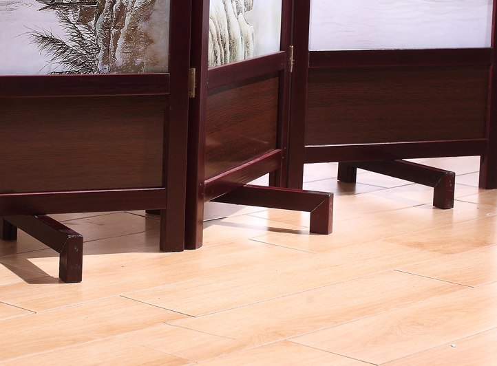 家佳樂文學實木古典屏風隔斷，山水畫中式屏風