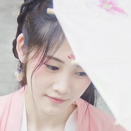 綠陰樹(shù)下閨蜜頭像，唯美古風(fēng)女子頭像