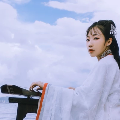 優(yōu)雅白衣女子頭像，唯美古風(fēng)女子真人頭像