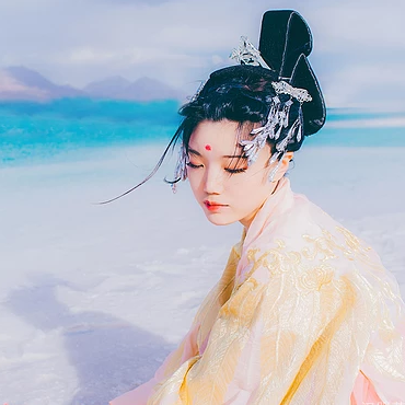 冰雪美人飄逸唯美頭像，唯美古風(fēng)女子頭像