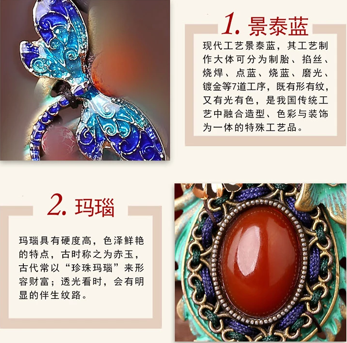 復(fù)古彩色羽毛花朵毛衣鏈，民族風(fēng)項鏈首飾