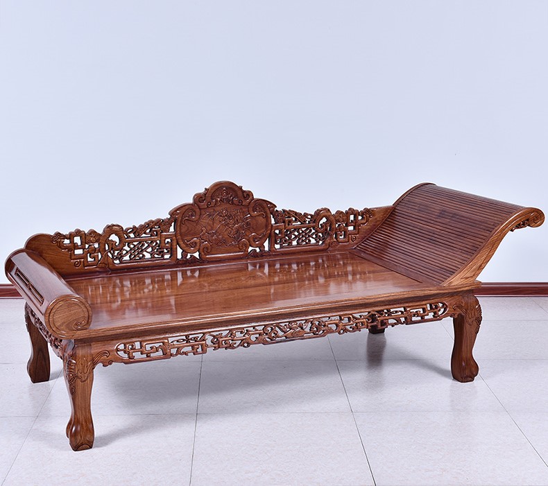中式花梨木羅漢床，實(shí)木中式床貴妃榻