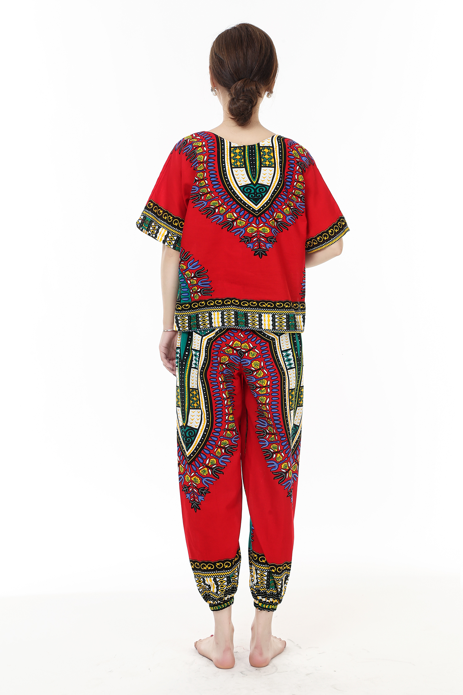 東南亞風情印花表演服裝民族風服飾