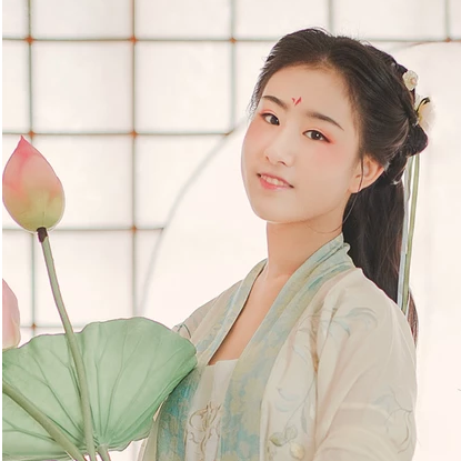 小清新漢服少女頭像，唯美古風(fēng)真人頭像