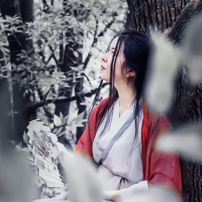 冰雪柔情少女頭像，唯美古風(fēng)真人頭像