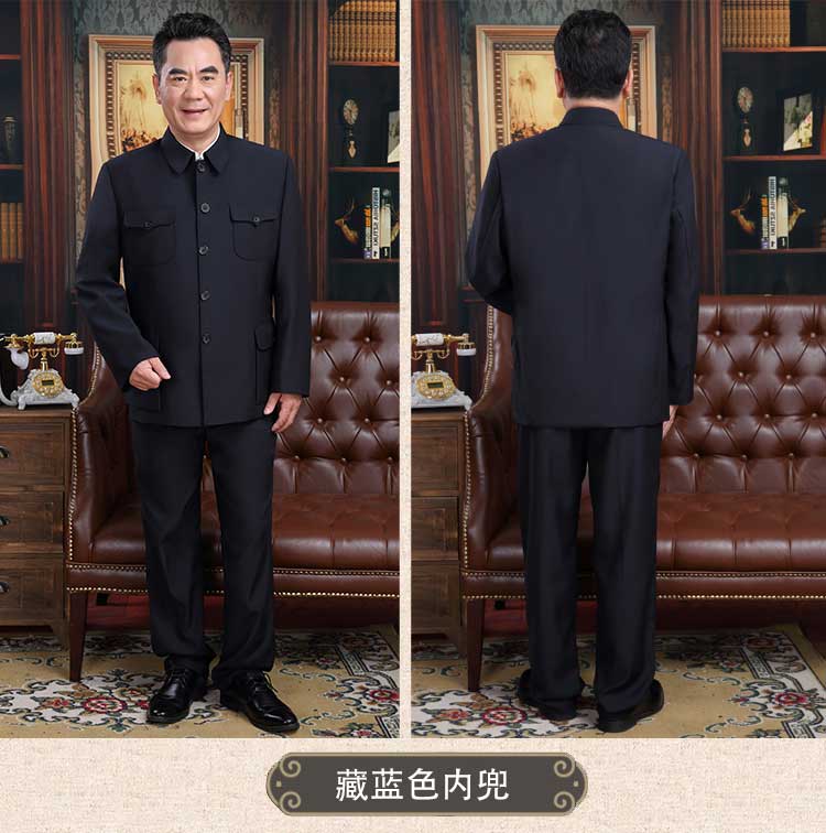 傳承經典的中老年中山裝