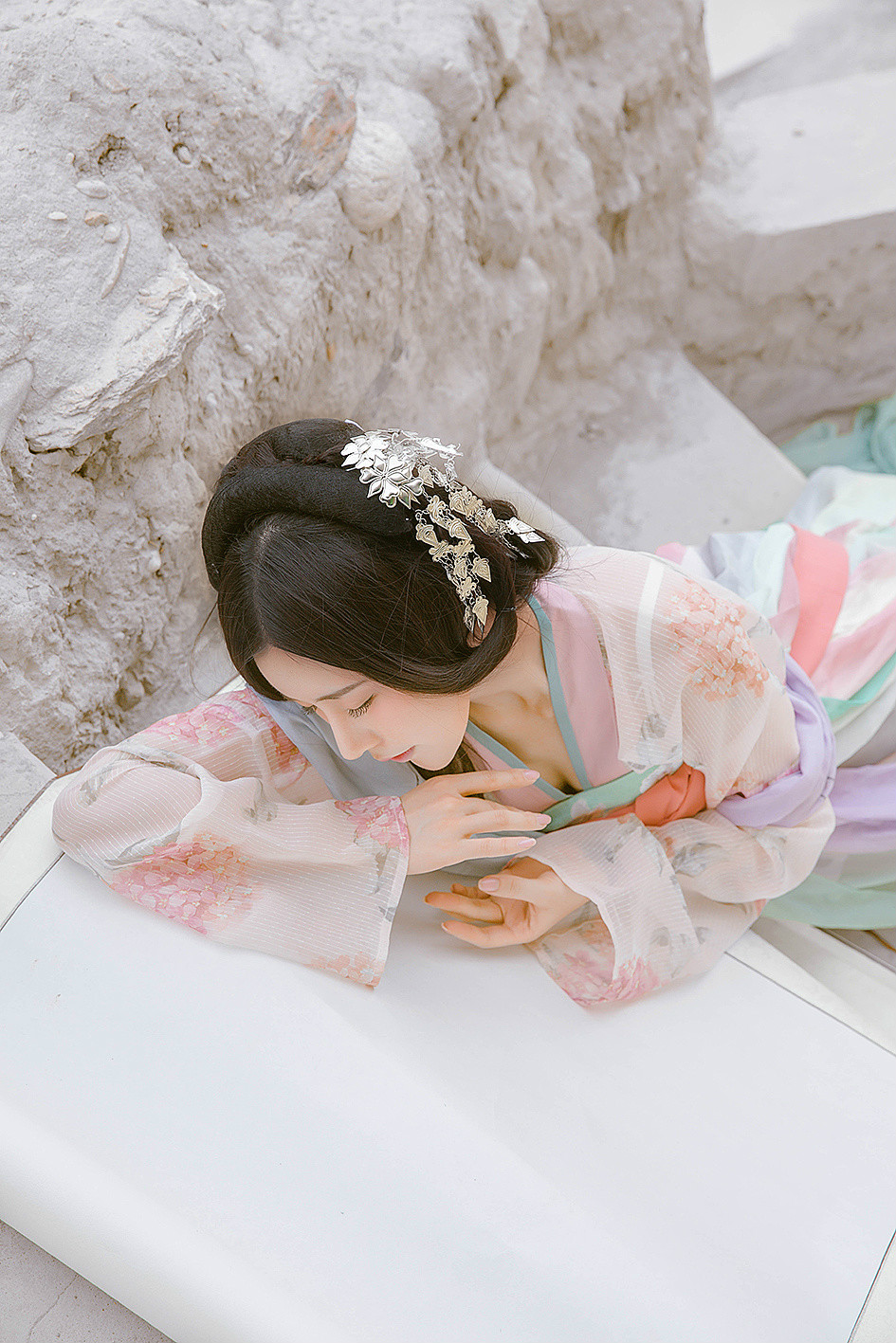 古風(fēng)雪山孤寂·古裝人像攝影