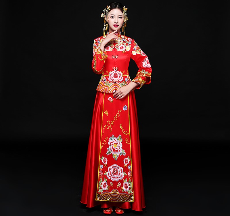 傳統(tǒng)經(jīng)典中式禮服，東方之美新娘禮服