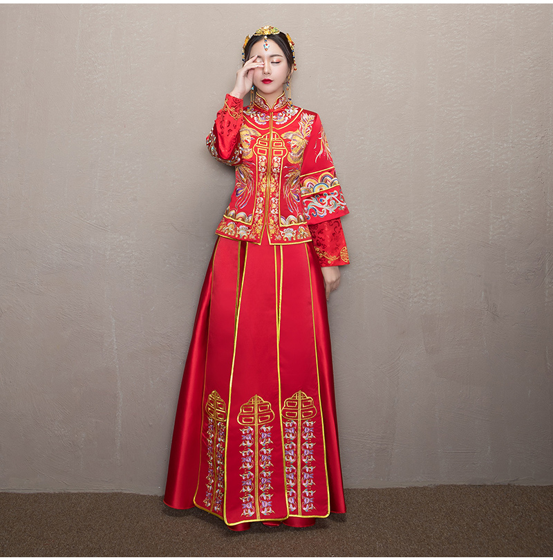 古韻典雅中式禮服，東方之美新娘禮服