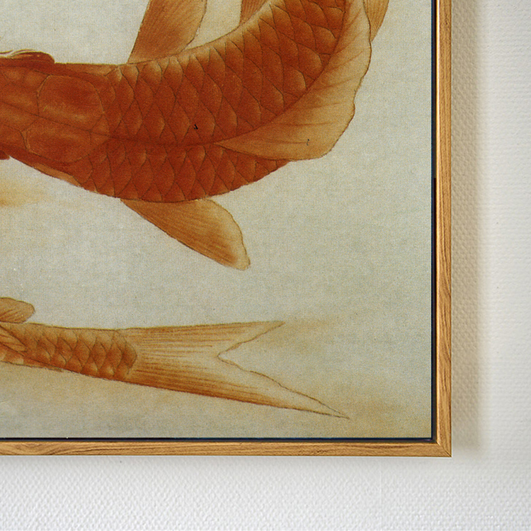 中式風(fēng)格九魚(yú)圖風(fēng)水掛畫(huà)裝飾畫(huà)