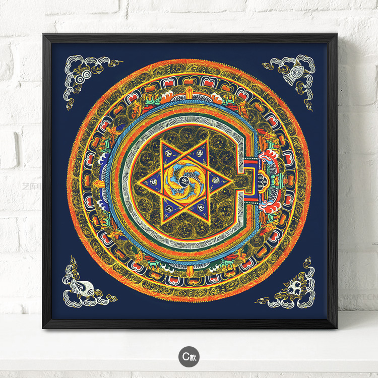 九款民族風(fēng)抽象圖案掛畫(huà)，家佳樂(lè)文學(xué)古風(fēng)裝飾畫(huà)