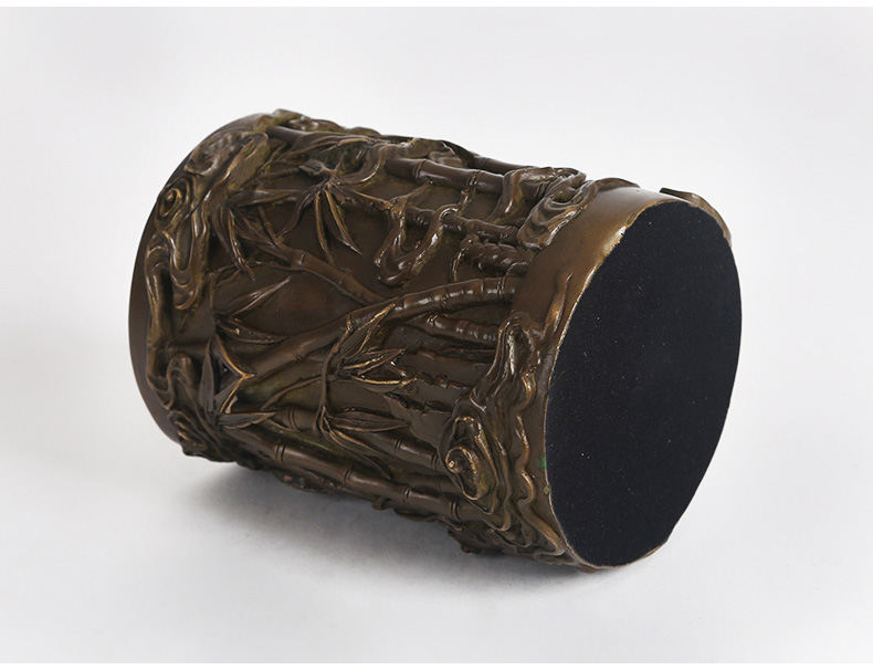 仿古步步高筆筒，文房四寶擺件