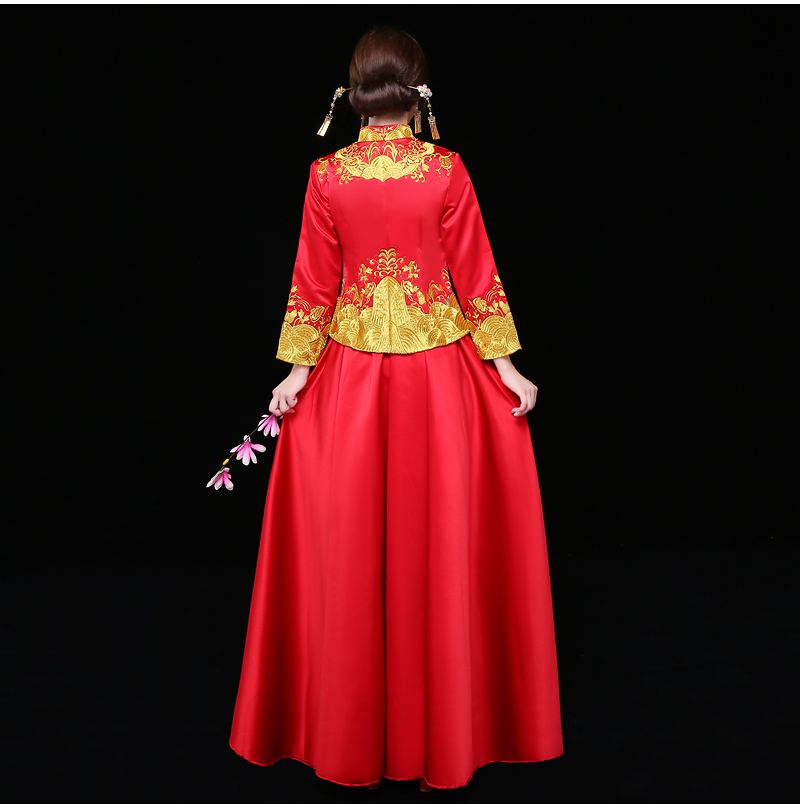 古典喜服中式禮服，秀禾服新娘結婚禮服