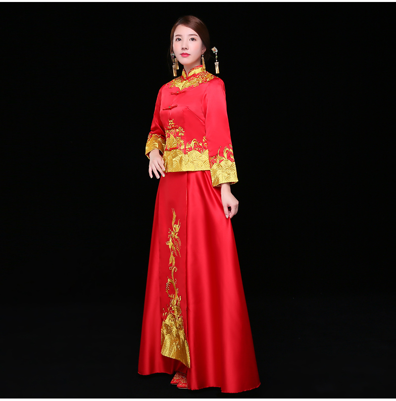 古典喜服中式禮服，秀禾服新娘結婚禮服