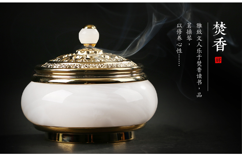 金玉滿堂香爐，創(chuàng)意銅玉熏香爐