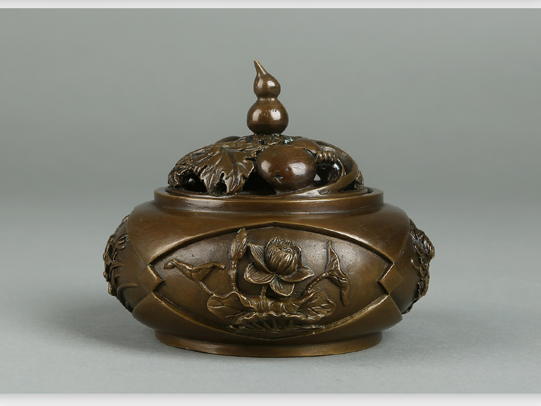 四季之花香爐，精美仿古熏香爐