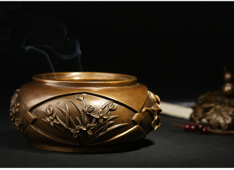 四季之花香爐，精美仿古熏香爐