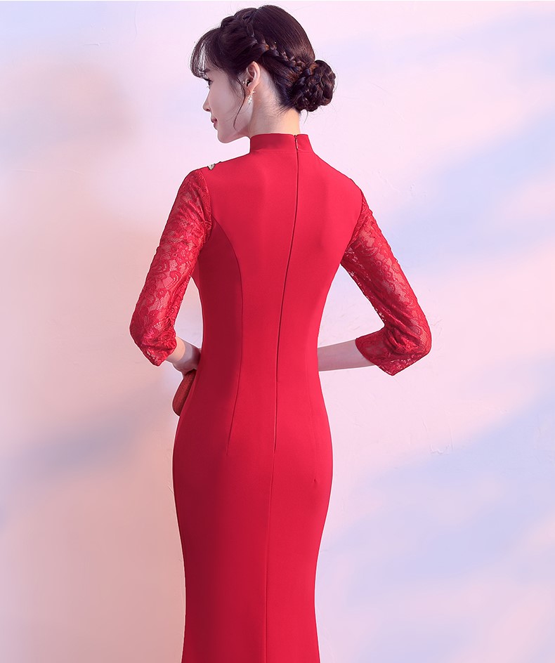 端莊大氣中式禮服，優(yōu)雅家佳樂文學(xué)晚禮服