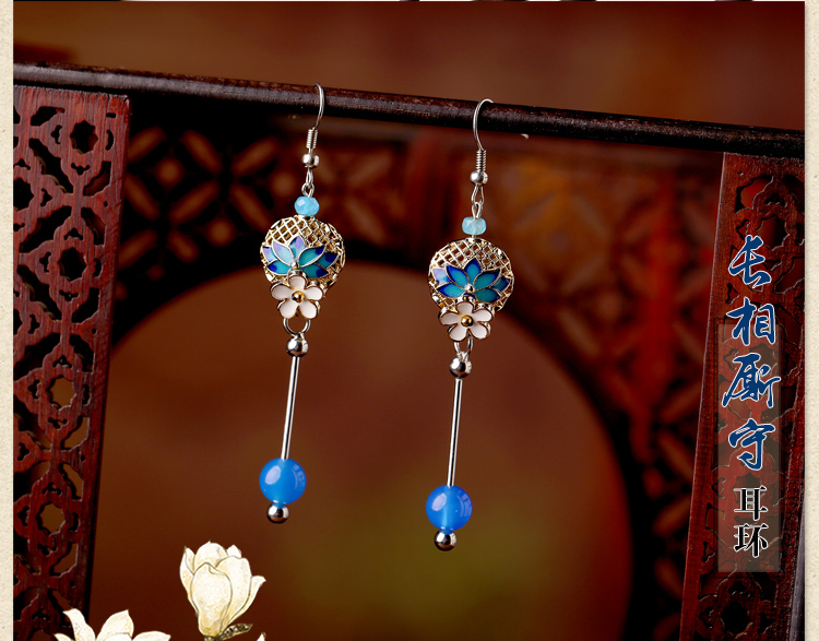 長(zhǎng)相廝守耳環(huán)，鏤空雕花首飾