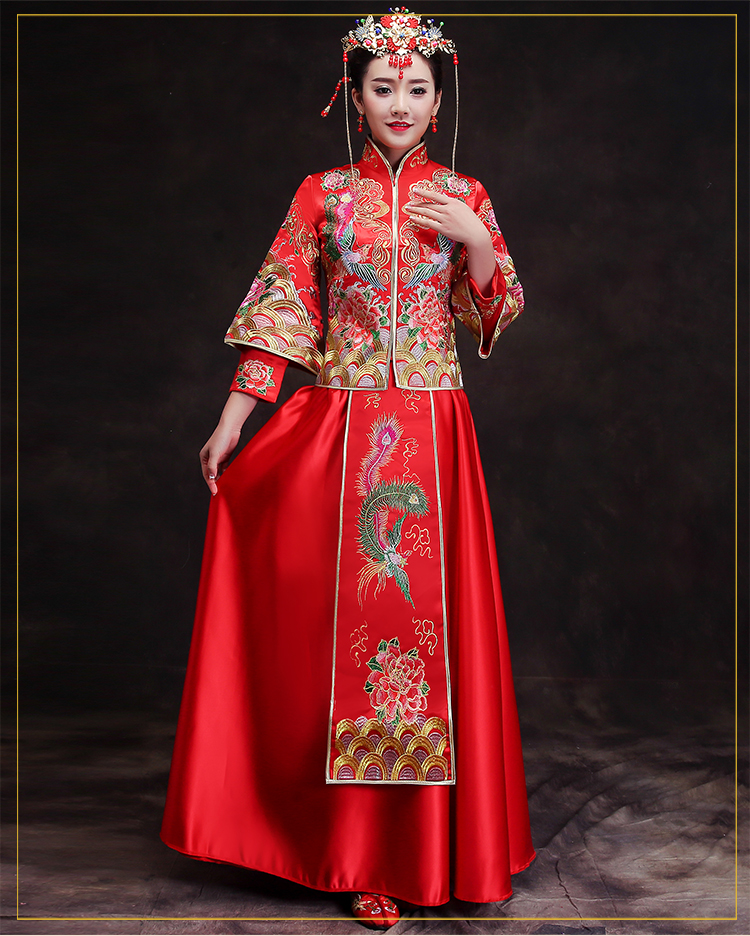 復(fù)古風(fēng)新娘禮服，時(shí)尚驚艷中式禮服