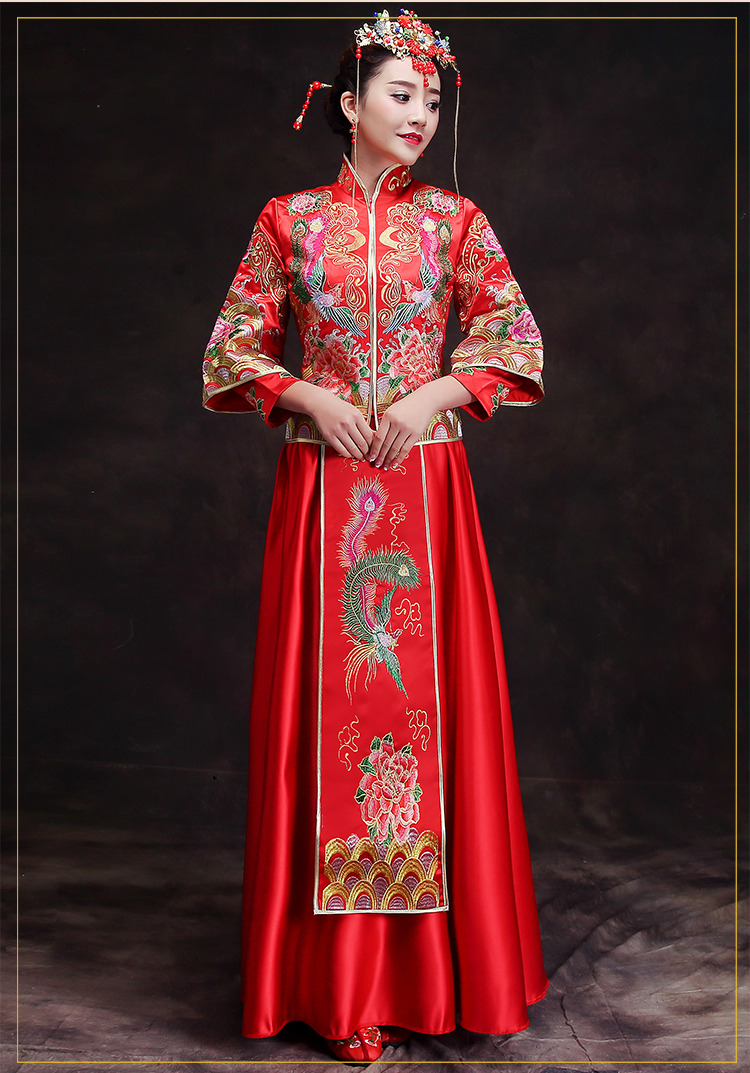 復(fù)古風(fēng)新娘禮服，時(shí)尚驚艷中式禮服