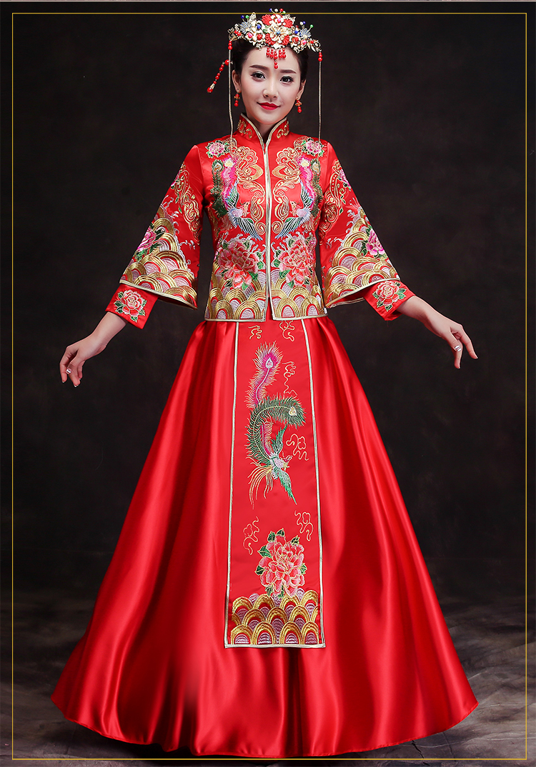 復(fù)古風(fēng)新娘禮服，時(shí)尚驚艷中式禮服